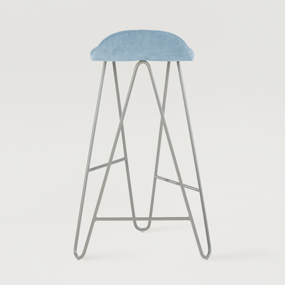 Krzesło barowe Mannequin Bar 02 High - Jasnoniebieskie