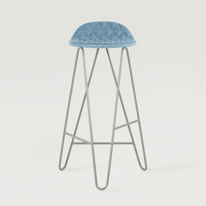 Krzesło barowe Mannequin Bar 02 High - Jasnoniebieskie