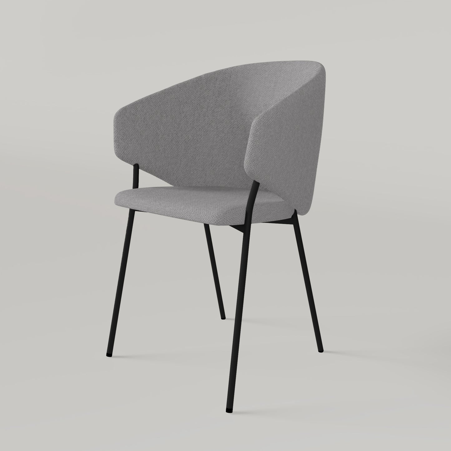 Krzesło Throne Alvaro - Jasnoszare