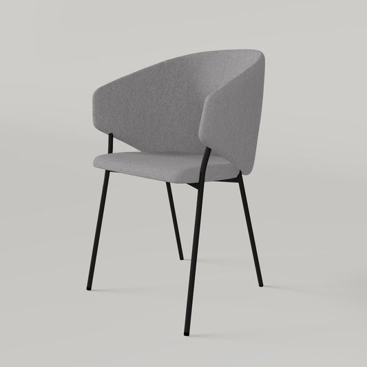 Krzesło Throne Alvaro - Jasnoszare