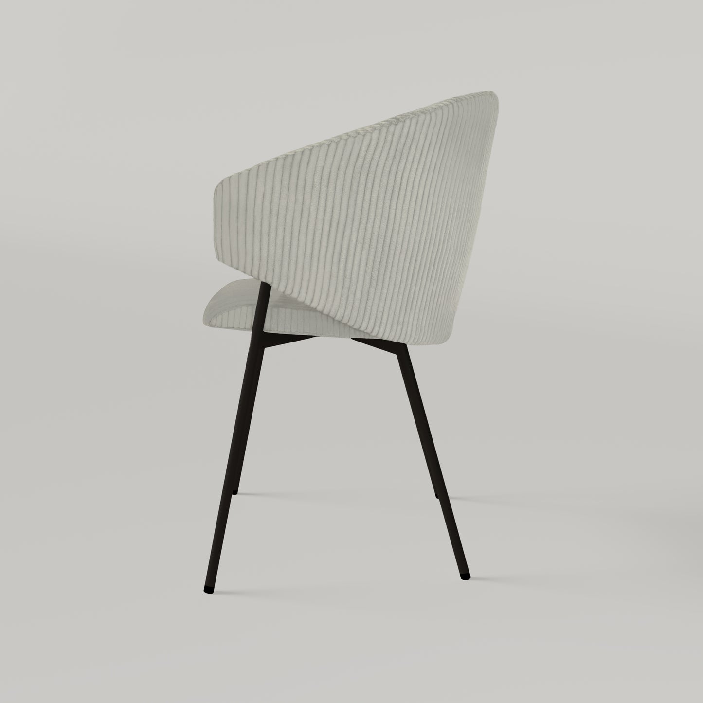 Krzesło Throne Cord - Jasnoszare