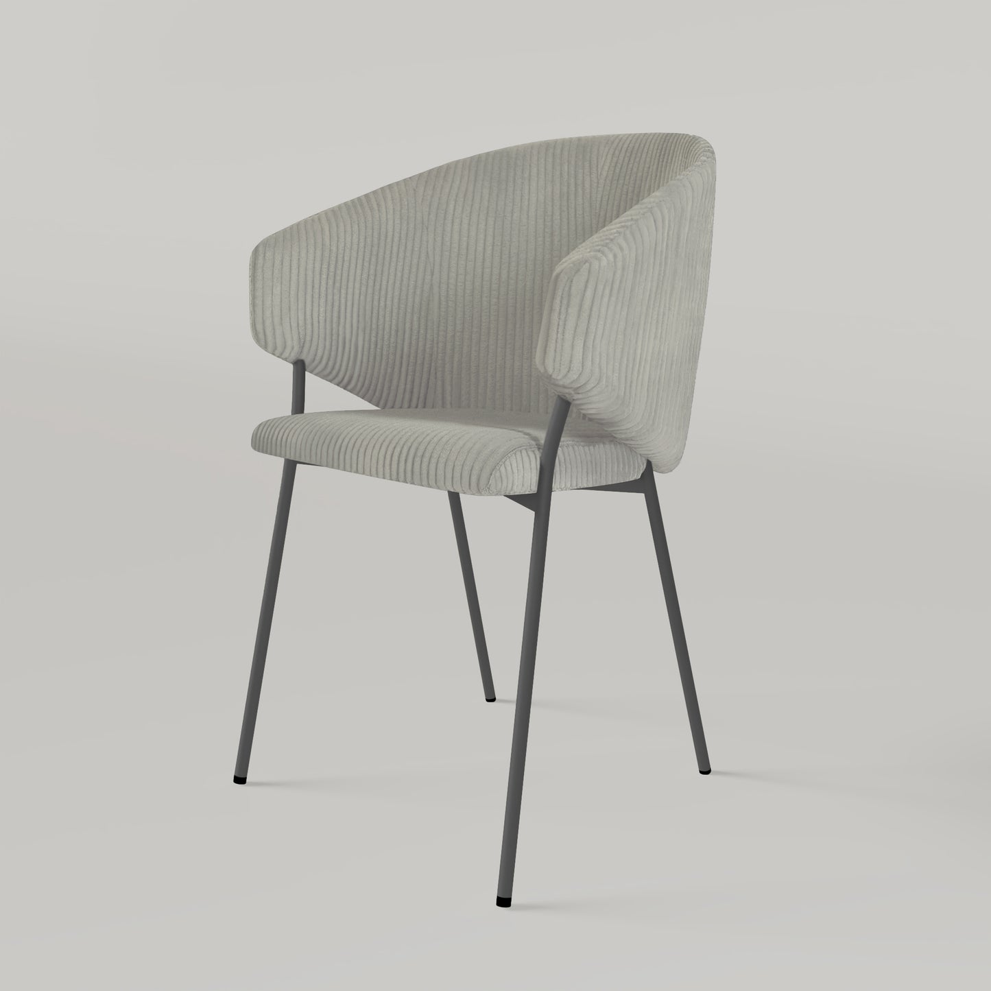 Krzesło Throne Cord - Jasnoszare