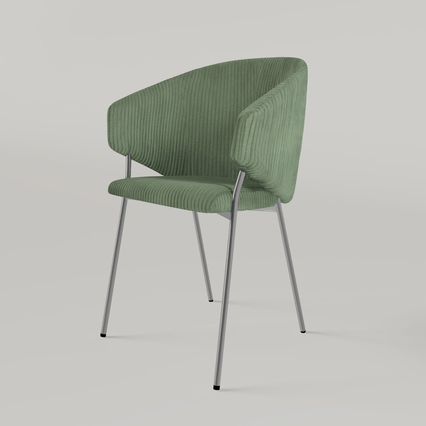 Krzesło Throne Cord Chrome - Jasnozielone