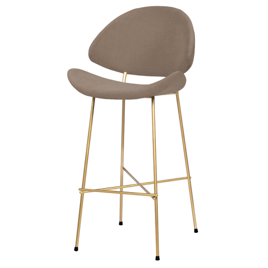 Krzesło barowe Cheri Bar Trend Gold High - Kawowe