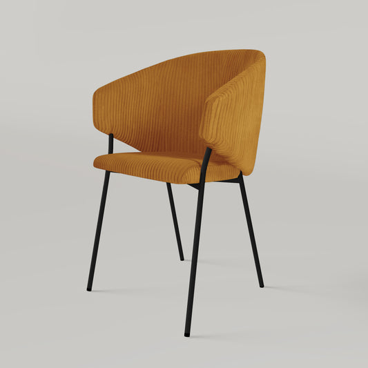 Krzesło Throne Cord - Musztardowe