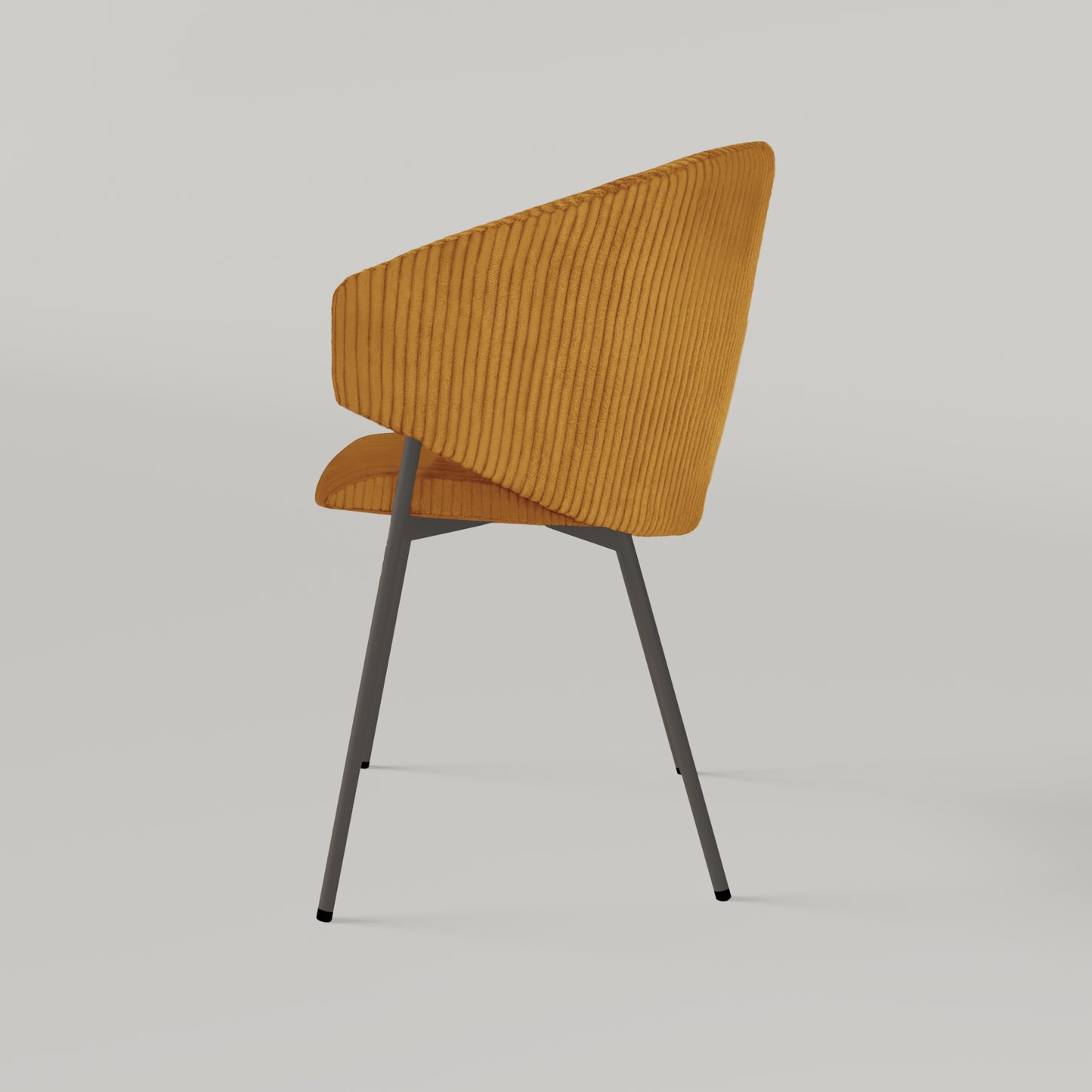 Krzesło Throne Cord - Musztardowe