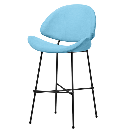 Krzesło barowe Cheri Bar Trend Low - Jasnoniebieskie
