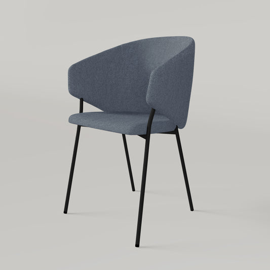 Krzesło Throne Alvaro - Niebieskie