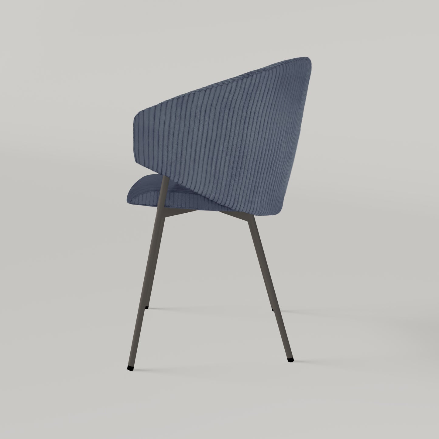 Krzesło Throne Cord - Dżinsowy