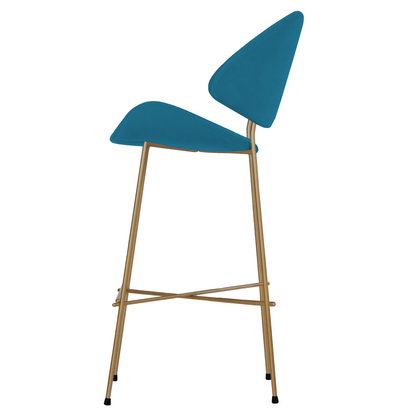Krzesło barowe Cheri Bar Trend Copper High - Niebieskie
