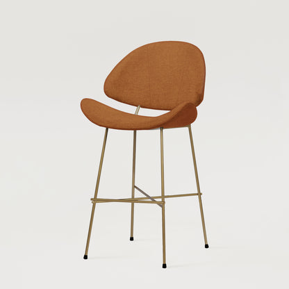 Krzesło barowe Cheri Bar Maero Copper Low - Rude