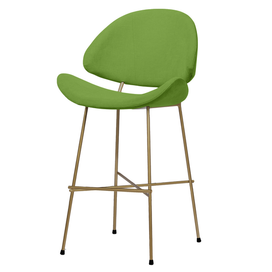 Krzesło barowe Cheri Bar Trend Copper Low - Zielone