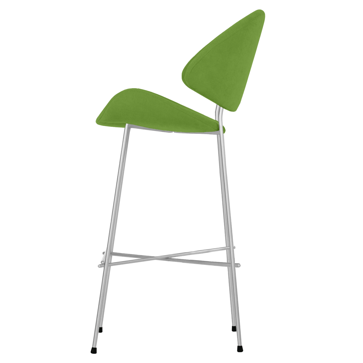Krzesło barowe Cheri Bar Trend Chrome High - Zielone