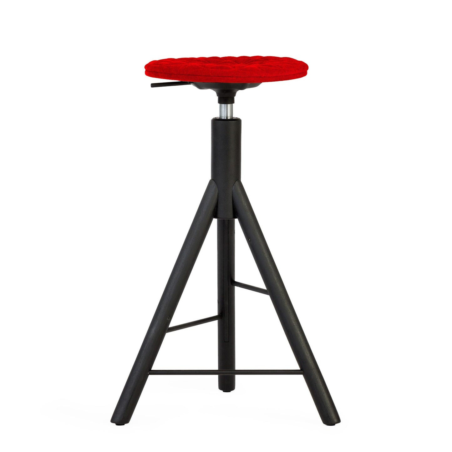 Krzesło barowe Mannequin Bar 01 black - Czerwone