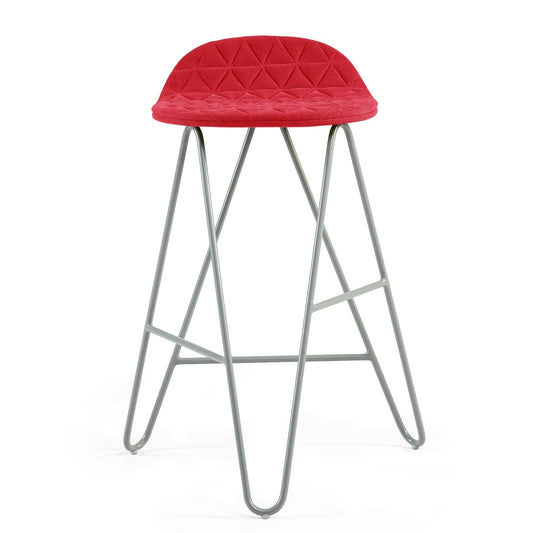 Krzesło barowe Mannequin Bar 02 Low - Czerwone