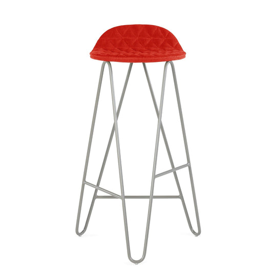 Krzesło barowe Mannequin Bar 02 High - Czerwone