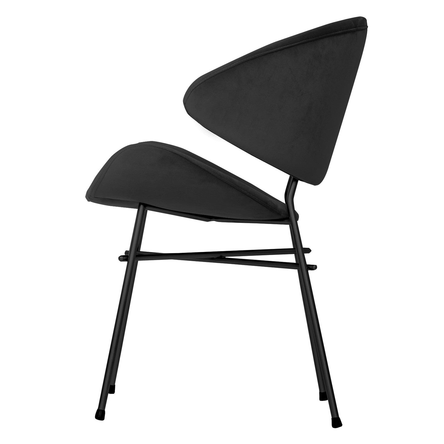 Krzesło Cheri Velours - Czarne