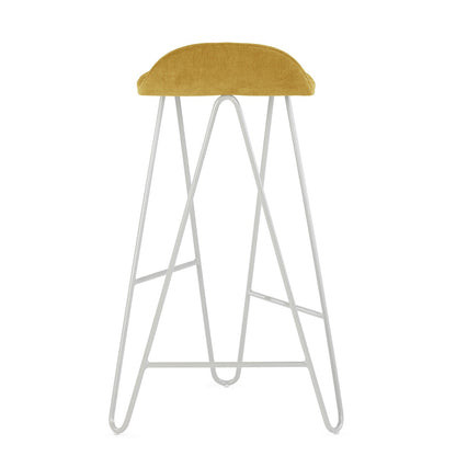 Krzesło barowe Mannequin Bar 02 High - Musztardowe