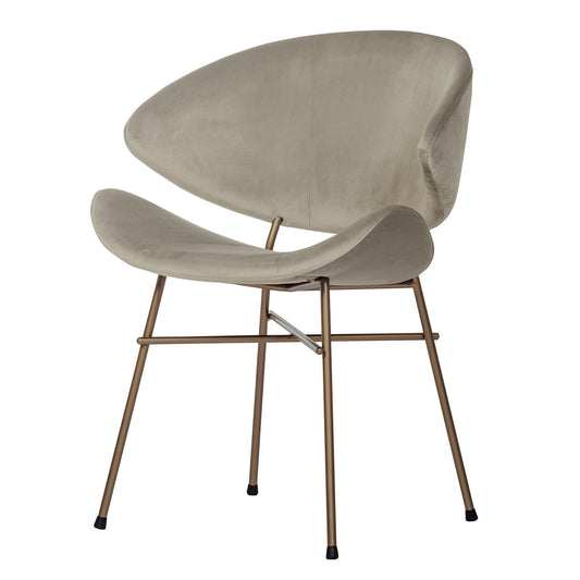 Krzesło Cheri Velours Copper - Beżowe